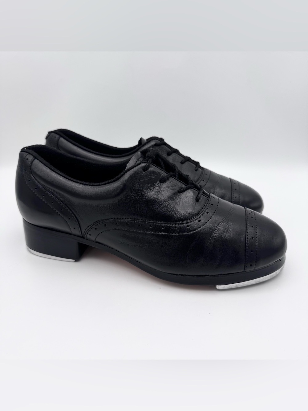 Bloch Jason Samuels Smith Professional Black Leather Tap Shoes Women's Size 9 - Picture 2 of 7